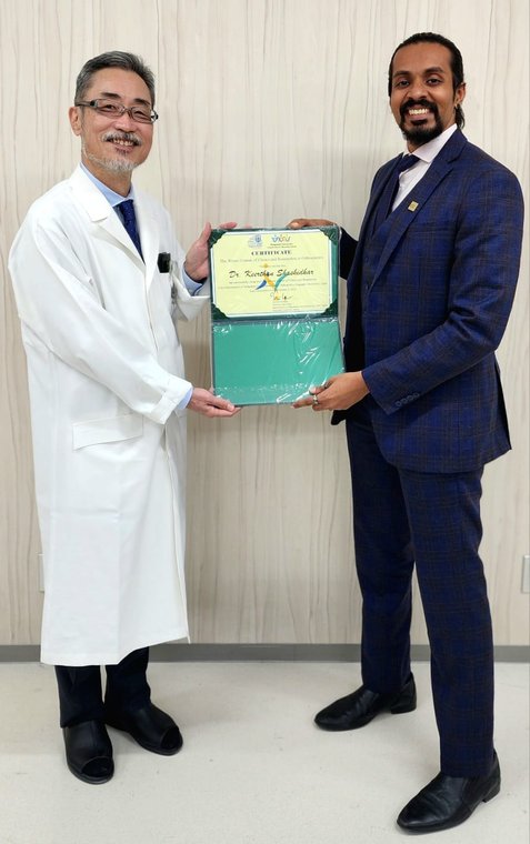 Dr. Keerthan Shashidhar at Nagasaki University, Japan