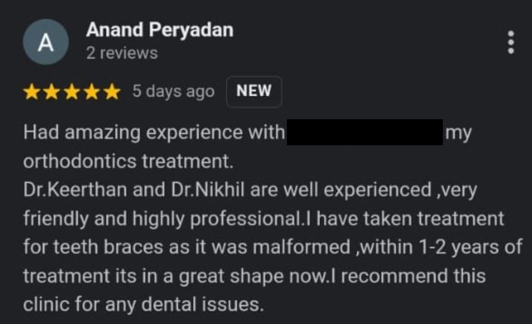 Google review screenshot