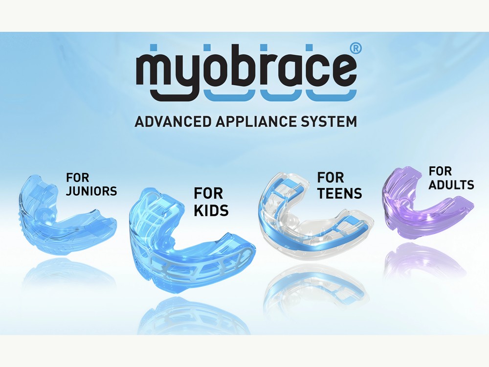 Myobrace Advanced Appliance System range, for juniors, kids, teens, and adults